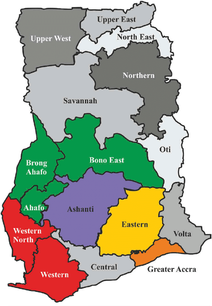 Regions Of Ghana Soluap