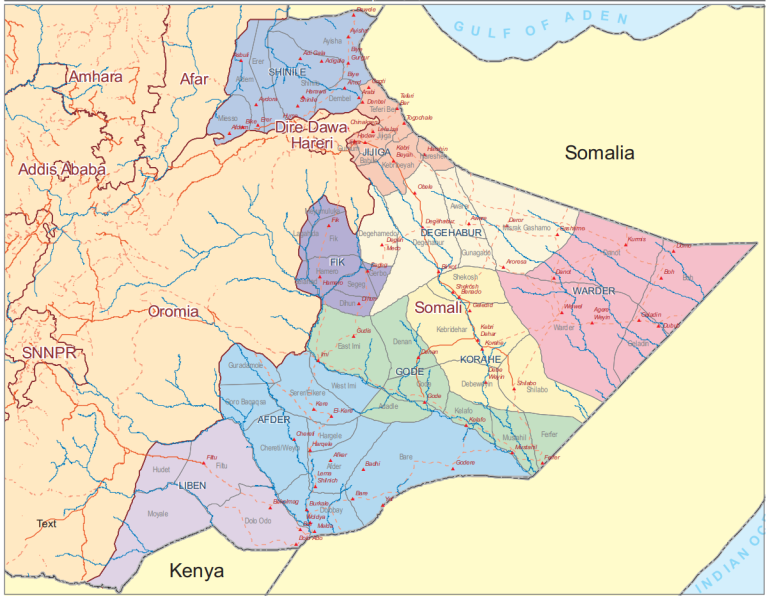 Map Of Somali Region Ethiopia Soluap Map Of Somali Region Ethiopia Soluap