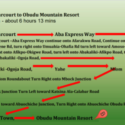 Port-Harcourt-to-Obudu-Mountain-Resort-Cattle-Ranch-route-direction