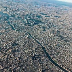 This is what Tokyo, the largest city on Earth, looks like from a plane