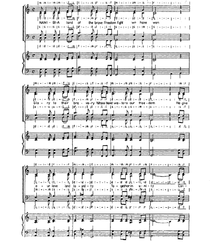 NAMIBIA NATIONAL ANTHEM: NAMIBIA LAND OF THE BRAVE