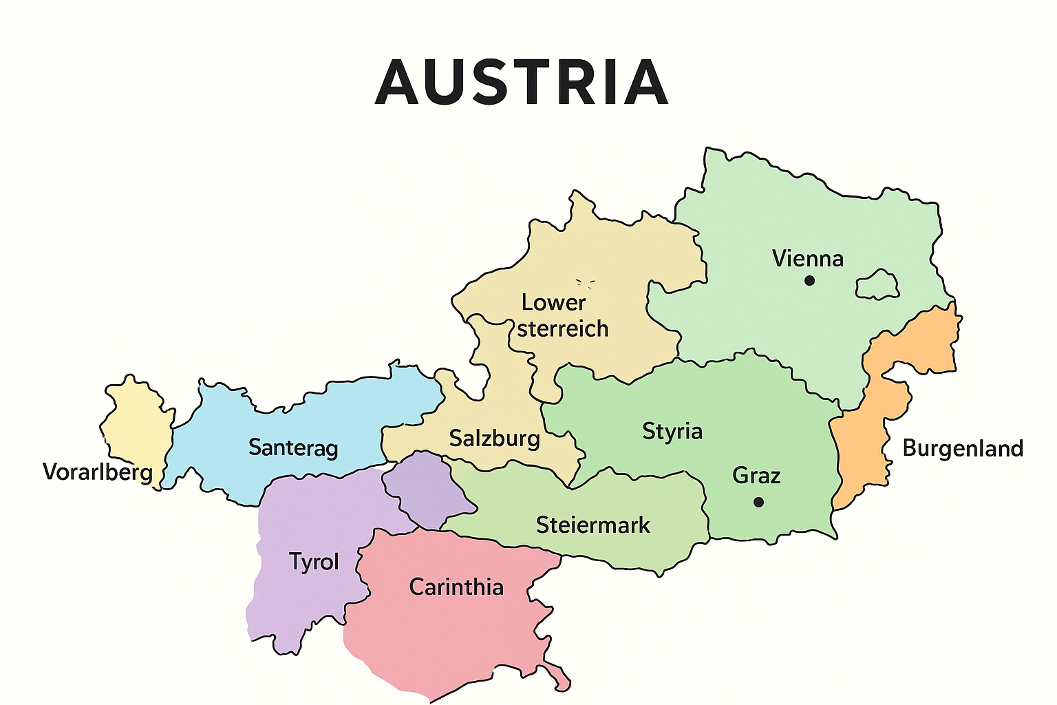 Austria's 9 Federal States Explained with Key Facts