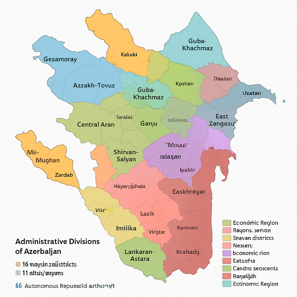 List of Azerbaijan Regions, Rayons and Cities