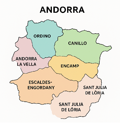 Andorra Territorial Structure: The 7 Parishes (Parròquies)