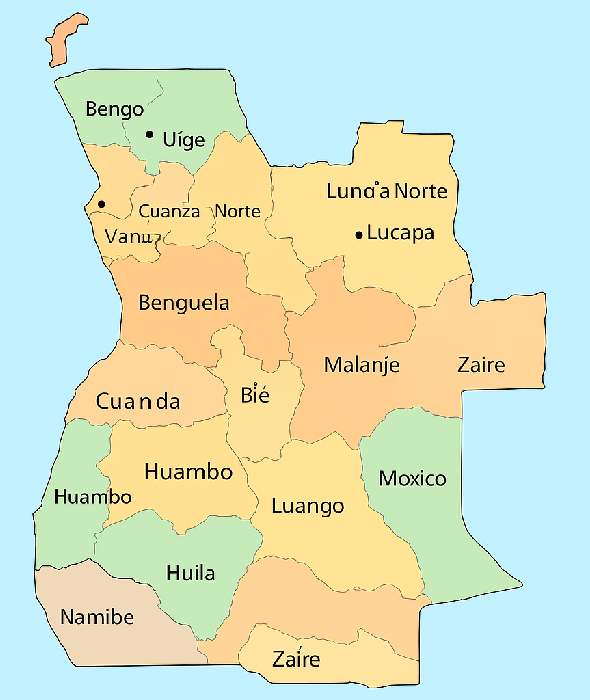 List of Angola’s 18 provinces and their capitals