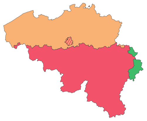 Belgium Communities, Regions, and Language Areas