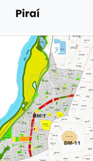 Piraí - Municipal District 1: Boundaries, Population, Units Neighborhoods