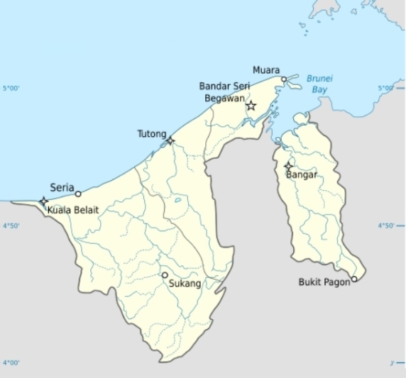 Brunei Administrative Divisions: Districts, Municipalities, Mukims, Villages