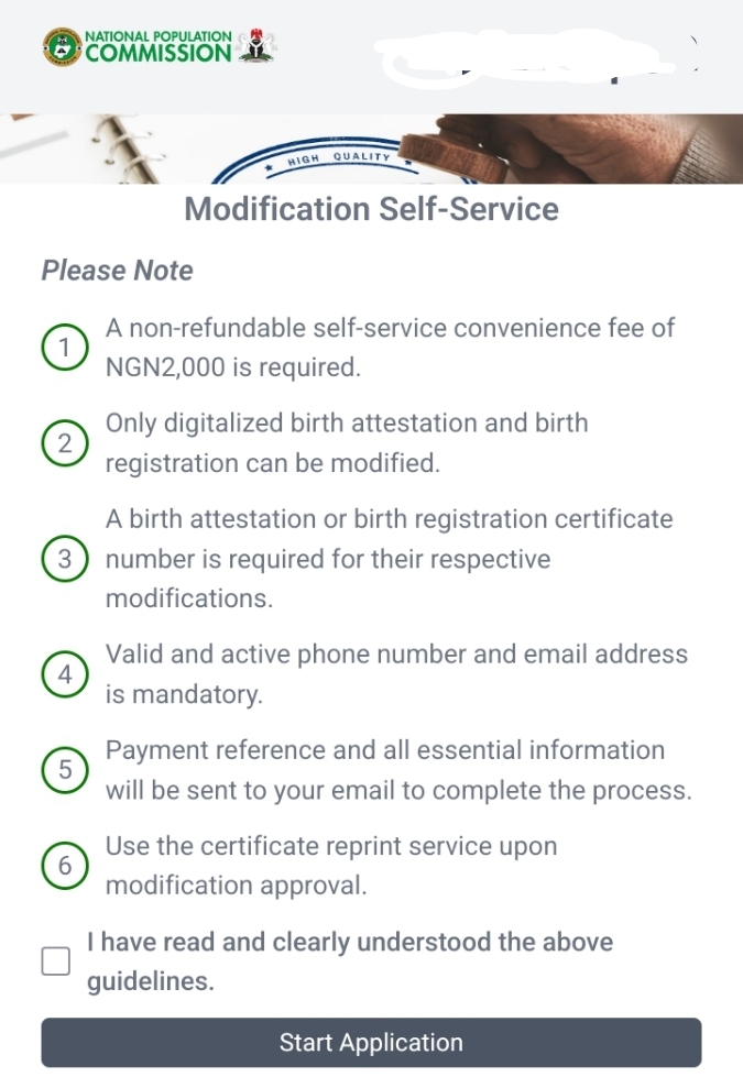 Birth Certificate Modification in Nigeria: How to Update Your Records Using the Online Self-Service Option