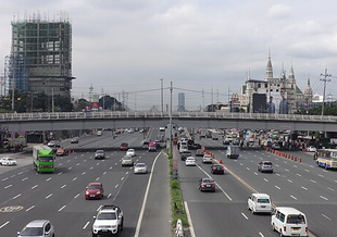 Roads in Manila. Philippines